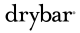 Drybar logo